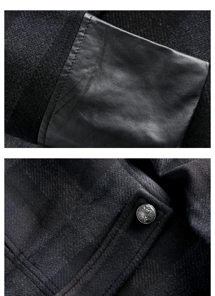 Áo len nam mùa đông Áo len gió Hàn Quốc Slim Winter Stand Cổ áo kẻ sọc Tiếng Anh 8016 7007 jacket nam