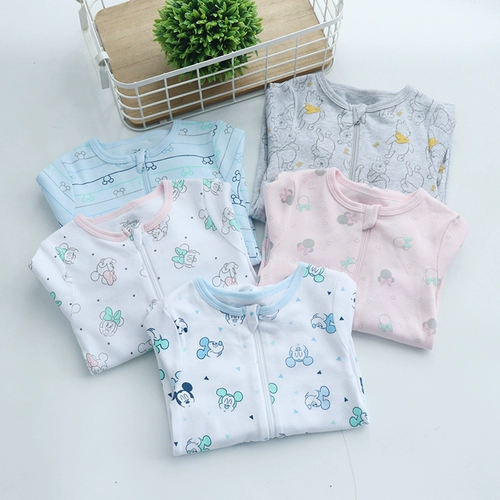 Детское весеннее осеннее милое мультяшное боди для выхода на улицу для новорожденных