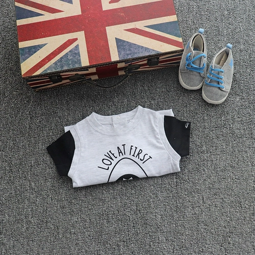 Детская летняя летняя одежда, боди для раннего возраста для выхода на улицу, короткий рукав, 0-24 мес.