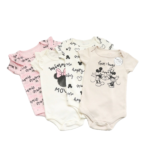 Мультяшное летнее детское боди, 0-24 мес., короткий рукав