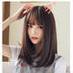 Shawl wig short hair female bobo medium long straight hair