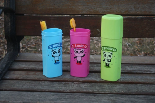 Мультяшная портативная система хранения для путешествий, коробка для хранения, зубная щетка