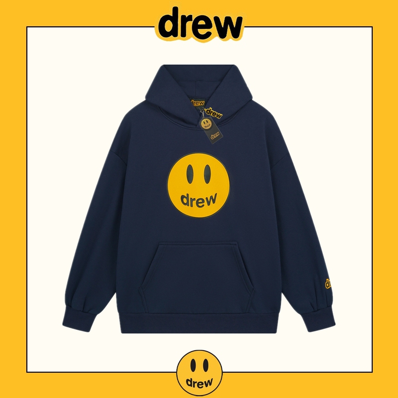 Drewrich Smiley Face American Style Hooded Sweatshirt for Men and Women, Autumn and Winter Trendy Brand Loose Fleece-Lined Couple's Hoodie Jacket Drewrich Smiley Face American Style Hooded Sweatshirt for Men and Women, Autumn and Winter Trendy Brand Loose Fleece-Lined Couple's Hoodie Jacket