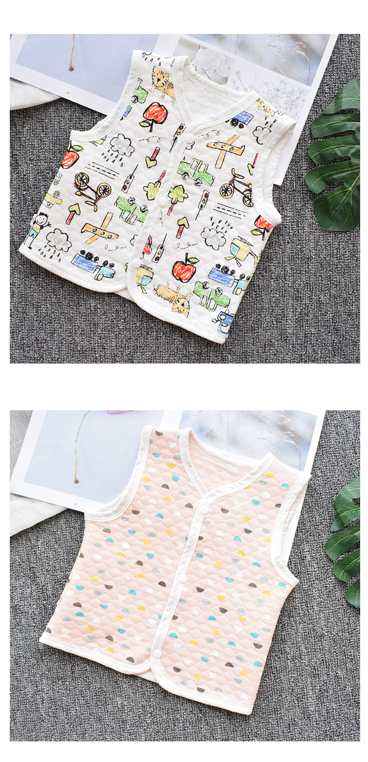 Áo vest trẻ em mùa thu nam và nữ ấm áp cho trẻ em áo khoác trẻ em hàng chuẩn