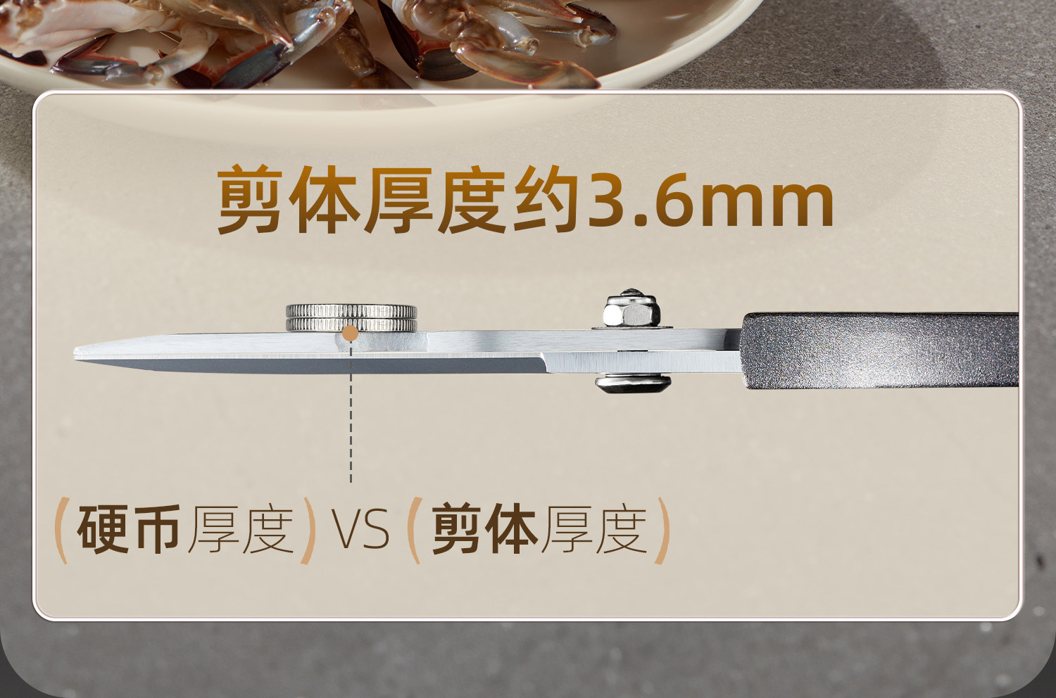 安享好物 安享B级厨房剪-张小泉巨力 灰钛厨房剪  