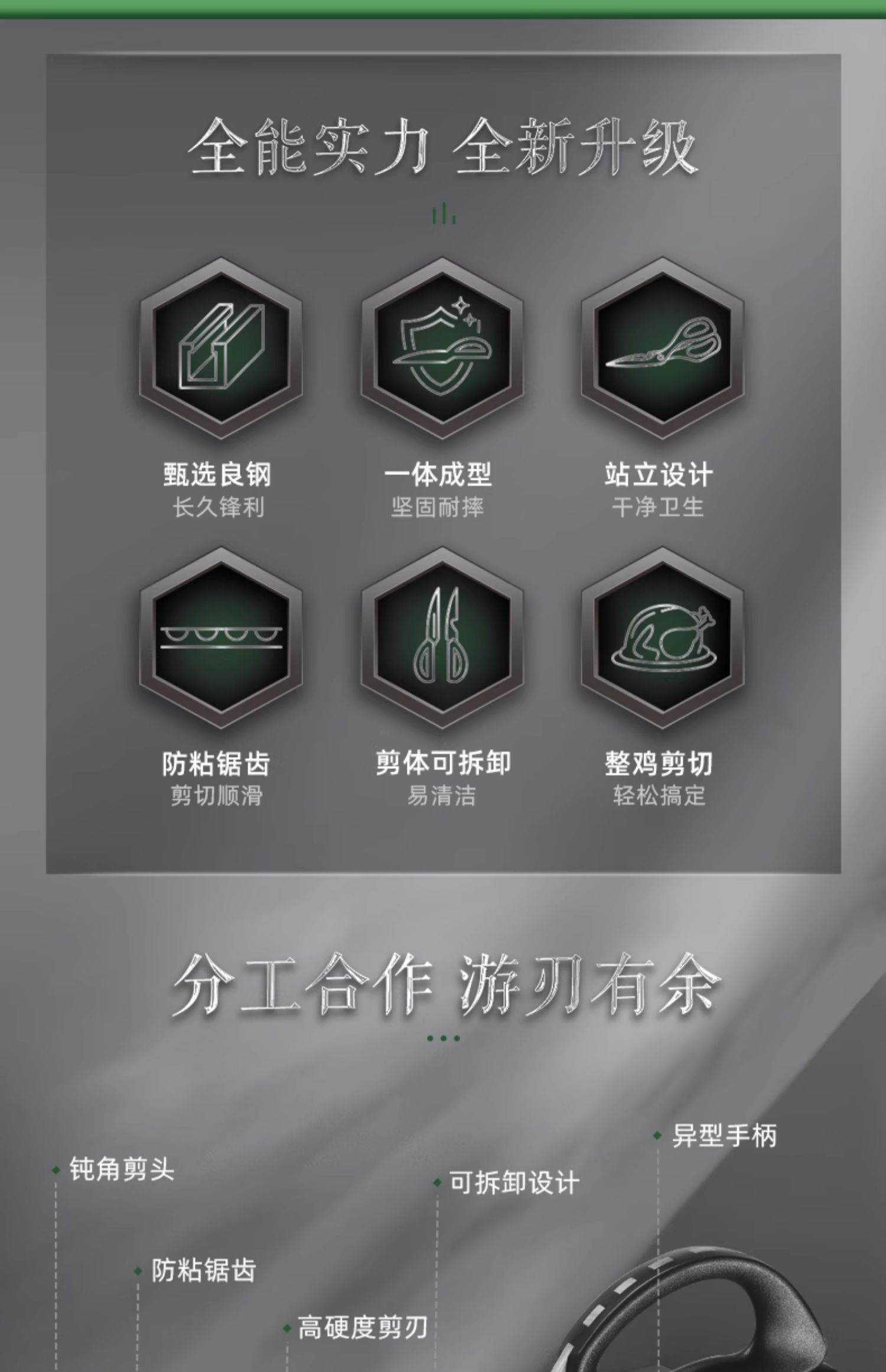 安享好物 安享B级厨房剪-张小泉凌锐 多用厨房剪  