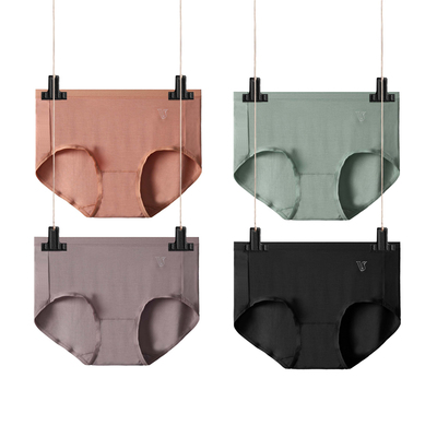 【薇娅推荐】内裤女中腰夏季薄款莫代尔性感冰丝无痕舒适透气大码