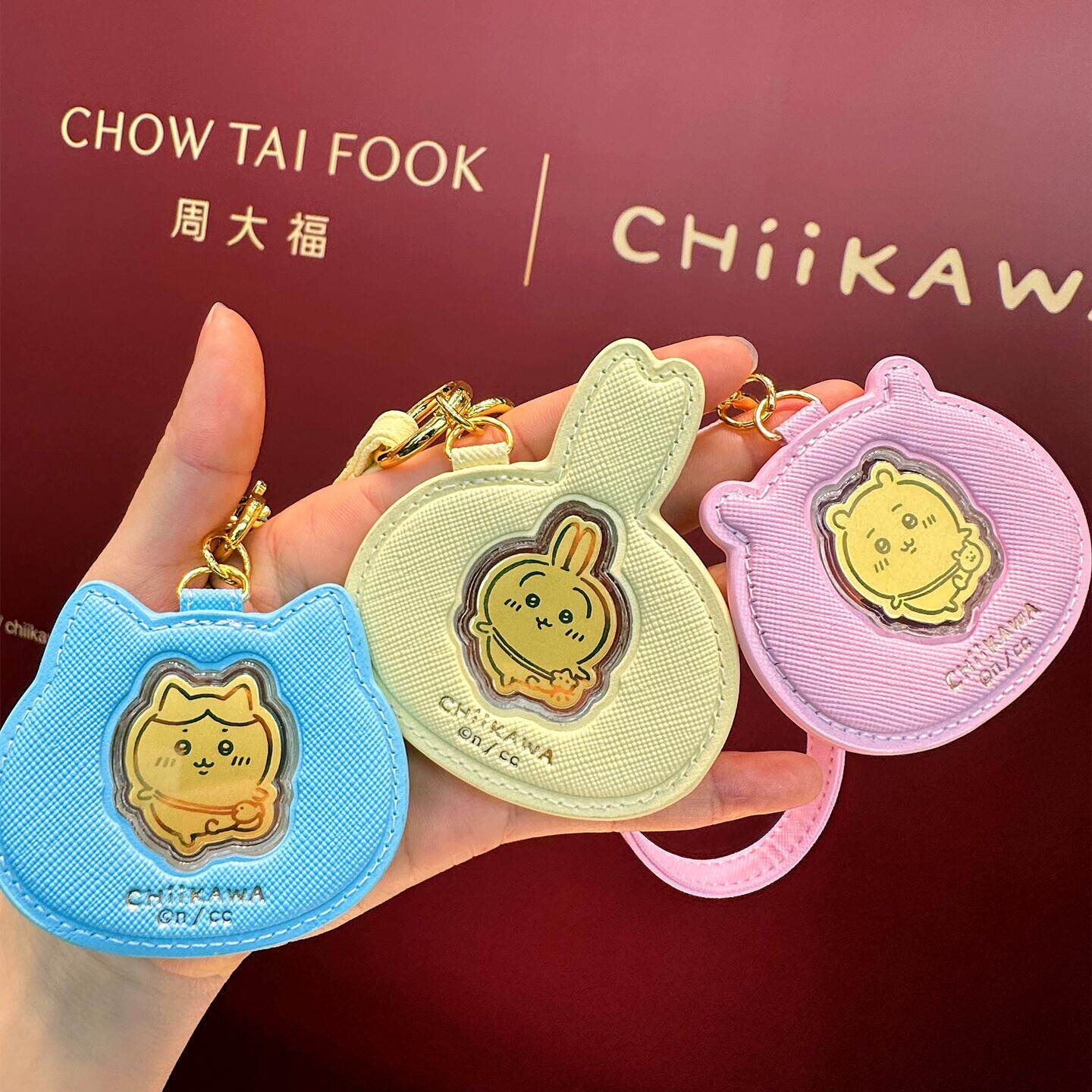 24k純金グッズ0.2G／香港購入／CHOW TAI FOOK／ちいかわ／周大福 ChowTaiFookにて ちいかわシリーズジュエリーが発売✨ 黄金のちいかわ