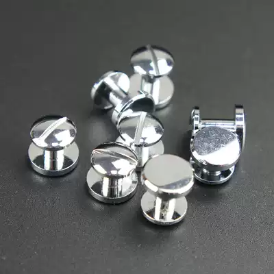 Vegetable tanned leather belt belt screws Primary color handmade DIY BRASS electroplating screws Belt hardware accessories