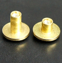 Zhang Ji Workshop belt Pure copper screws Screws Brass arc rivets Vegetable tanned leather belt accessories