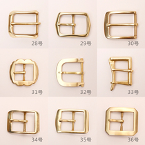 New brass belt buckle head Mens belt head Pure copper pants belt clip buckle accessories Factory machinery