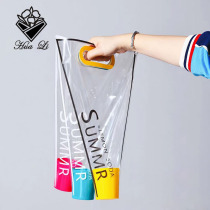 Tanabata New OPP bouquet tote bag flower packaging material bag floral gift bag plastic single rose bag