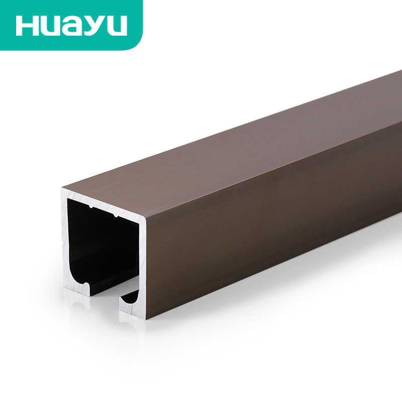 Huayu thickened sliding door slide rail folding door glass solid wood frame door sliding door track hanging rail GD25