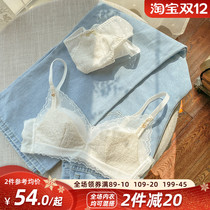 Sexy pure lingerie Womens Small breasts gather in 2021 new explosive collection of sub-milk on the anti-sagging bra set