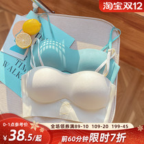 On the 12th 0 points open to grab the vest-style seamless underwear womens small breasts gather on the chest big chest to show a small sports bra