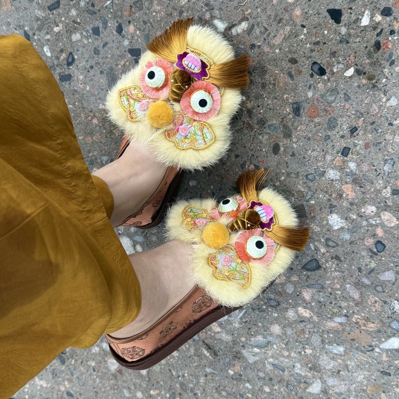 【Little Milk Tiger】·Huatianjia·Original Handmade Thousand-Layer Sole Tiger Head Shoes