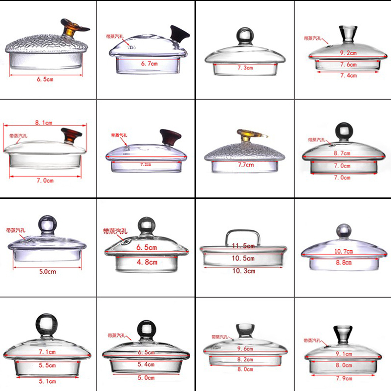 Glass Pot Lid with Cover, Glass Teapot Lid Accessories, Single Lid, Kettle Lid, Tea Brewing Pot Lid, Tea Cup Lid