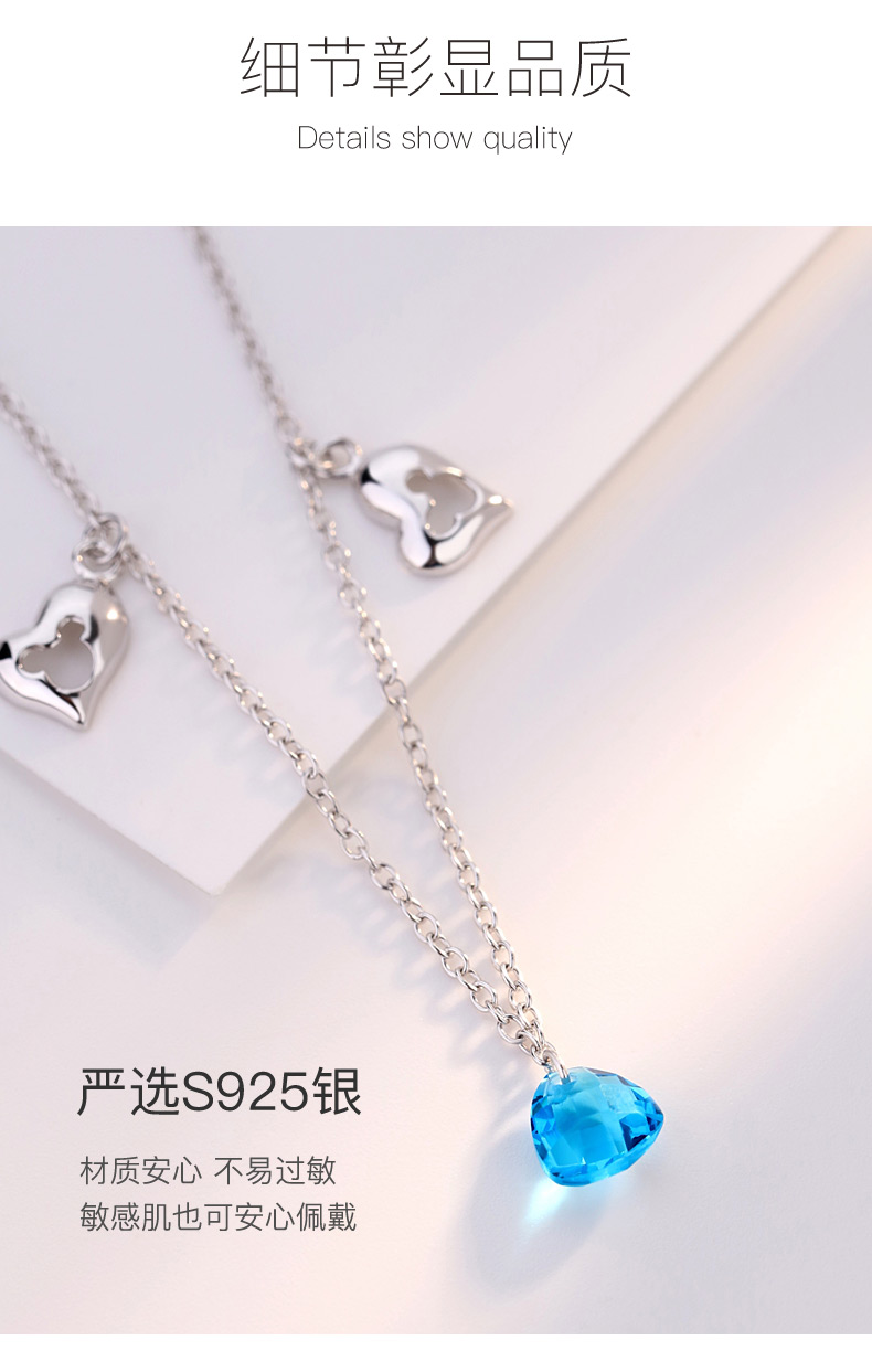 Bạc Qianhui bạc vòng chân Nhật Bản và Hàn Quốc phiên bản đơn giản đôi chân tình yêu nhẫn bạc trang sức sinh nhật tặng bạn gái lắc chân vàng trắng
