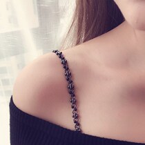 Underwear invisible female 2018 new shoulder strap shoulder shoulder word collar Joker invisible beads transparent bra strap no trace