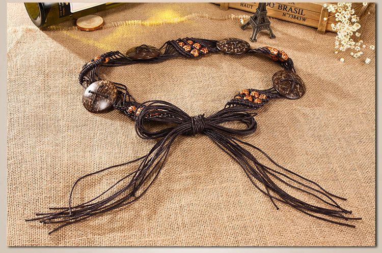 Geweven damesriem in boho stijl als decoratieve jurkriem_voghion.com