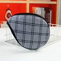 Голубой клетчатая серия серая