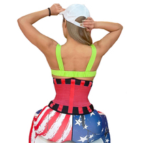 MJ elastic breathable sports waist belt Female summer power lifting belt Professional fitness lumbar spine correction nursing belt