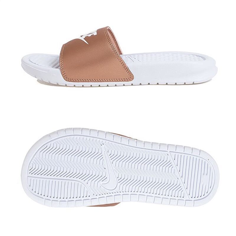Giày NIKE nữ 2019 hè mới Dép đi biển BENASSI JDI thoáng mát thoáng mát 343881-108 - Dép thể thao dép versace