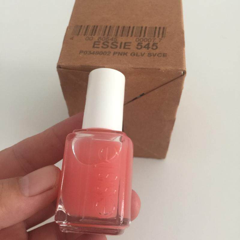 Essie指甲油545 Pink Glove Service 水润透明西瓜红果冻粉自然色