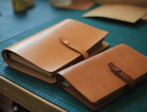 Monkey handmade×Business portable notebook A6 hand account Retro travel book Vegetable tanned leather custom lettering