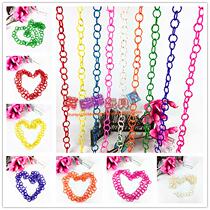 Kindergarten environmental protection ring creation material area corner decorative partition door curtain hanging chain colored rattan chain hanging chain