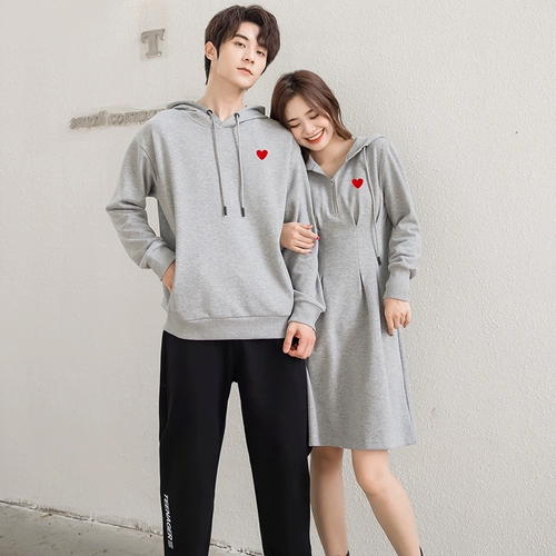 Парная одежда для влюбленных, демисезонная трендовая толстовка, брендовая кепка с капюшоном подходит для мужчин и женщин, куртка, пуховик, лонгслив, по фигуре