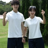 Парная одежда для влюбленных, белая хлопковая летняя одежда, футболка с коротким рукавом подходит для мужчин и женщин, футболка polo, рубашка