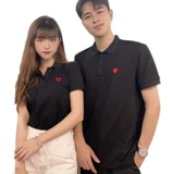 Парная одежда для влюбленных, весенняя летняя одежда, трендовая небольшая дизайнерская хлопковая брендовая футболка polo, короткий рукав, тренд сезона