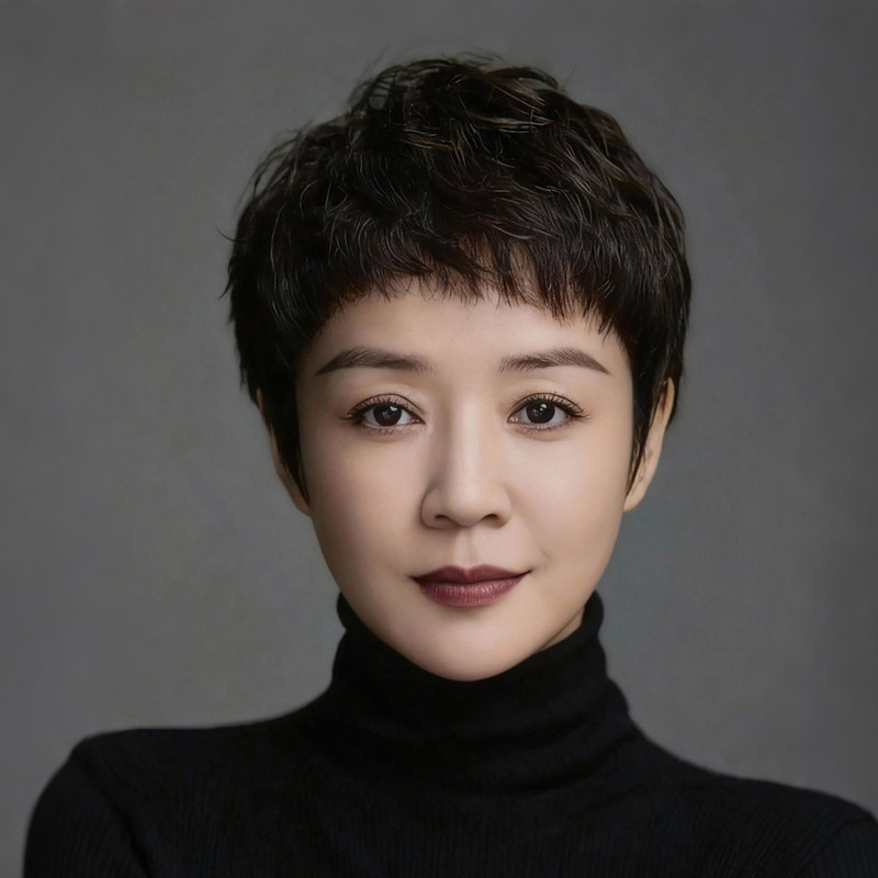 Wig for Bald Women, Suitable for Chemotherapy, Middle-Aged and Elderly Mothers, Real Human Hair, Ultra-Short Hair, Natural Real Hair Full Wig