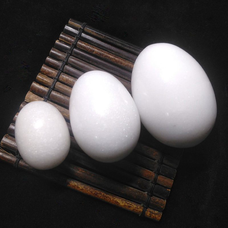 Pebble egg natural rough stone egg handball ornaments Fitness play jade health simulation ball old man goose egg stone