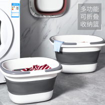 Foldable washbasin dormitory with student washbasin portable travel plastic compression basin folded water basin for domestic use