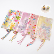 Baby silk crepe satin cartoon pillow baby printed pure mulberry silk childrens skin-friendly pillowcase sleeps all seasons