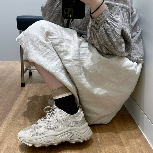 FILA Tena Mars Dad Shoes, женская обувь 2024, осень и зима, новая универсальная черная мужская обувь для спорта и отдыха для пар