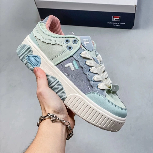 Fila Fusion Fila Shoes Women Женщины складывают модную женскую обувь 2025 Осень и зимние виды спорта. Повседневная плоская туфли с толстыми спортами