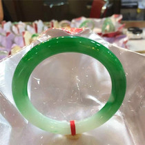 Natural Myanmar jade bracelet ice seed Green spicy green jade bracelet jade bracelet children hot counter special offer