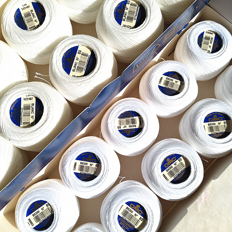 Dmc French Crochet Thread Art151 Nakayama Hana Dyeable No. 80 No. 100 Fine Lace Thread Micro Hook Pure Cotton Thread Dmc French Crochet Thread Art151 Nakayama Hana Dyeable No. 80 No. 100 Fine Lace Thread Micro Hook Pure Cotton Thread