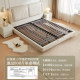 Quanyou Home Furnishing Modern Simple Simple Cat Scratch Leather Art Bed 2024 New Double Double Soft Non-disturbing Bed 116069