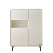 Quanyou Home Cream style wall-mounted dining side storage cabinet living room small apartment storage storage cabinet 129802