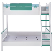 Full-friend home primary-secondary bed children up and down bunk beds small family type high and low combined bed solid wood frame 121358