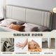 Quanyou Home Furnishing Modern Simple 1.8m Double Bed Second Bedroom Small Apartment Adult 1.5 Soft Pack Board Bed 126901