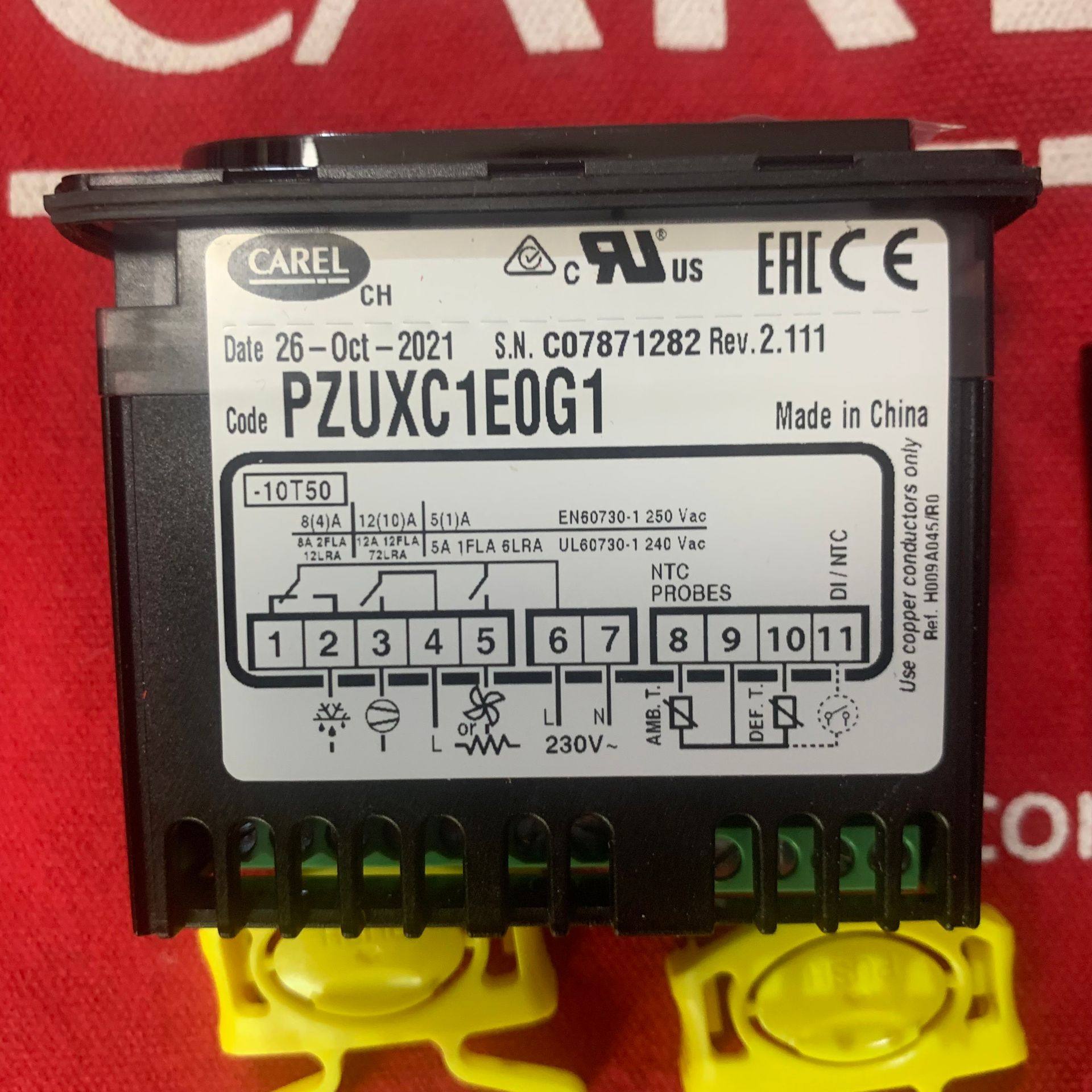 Carel thermostat PZUXC1E0G1 temperature controller 11 Carel thermostat PZUXC1E0G1 temperature controller 2