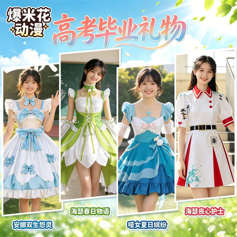 College Entrance Exam Ritualistic Graduation Gift Egg Boy Party Heather Mute Girl Dress Cosplay School Uniform College Entrance Exam Ritualistic Graduation Gift Egg Boy Party Heather Mute Girl Dress Cosplay School Uniform