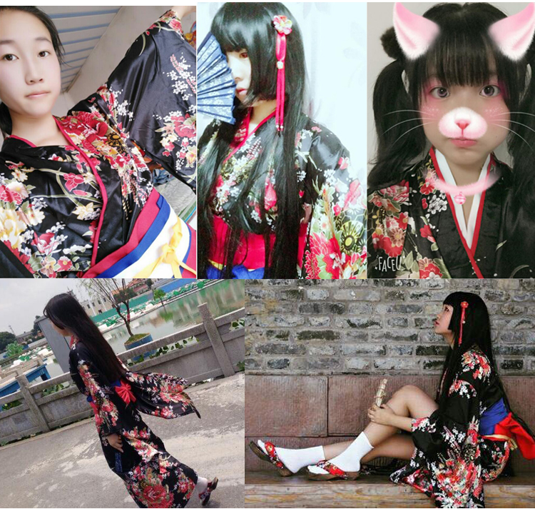 Cô gái địa ngục 阎 ma thuật tình yêu cos rung tay áo kimono tuyệt đẹp nguyên bản hoang dã đa năng trang phục cosplay cosplay one piece