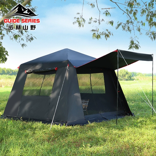 Wusong Mountain Wild Открытый автоматическая 4-8 человек двухслойный Москитная чистая антипродуктивный кемпинг для отдыха Пляжная палатка