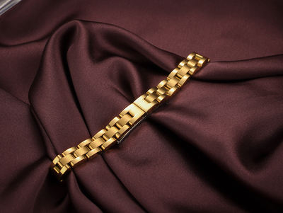 8mm gold-plated steel band in gold and silver